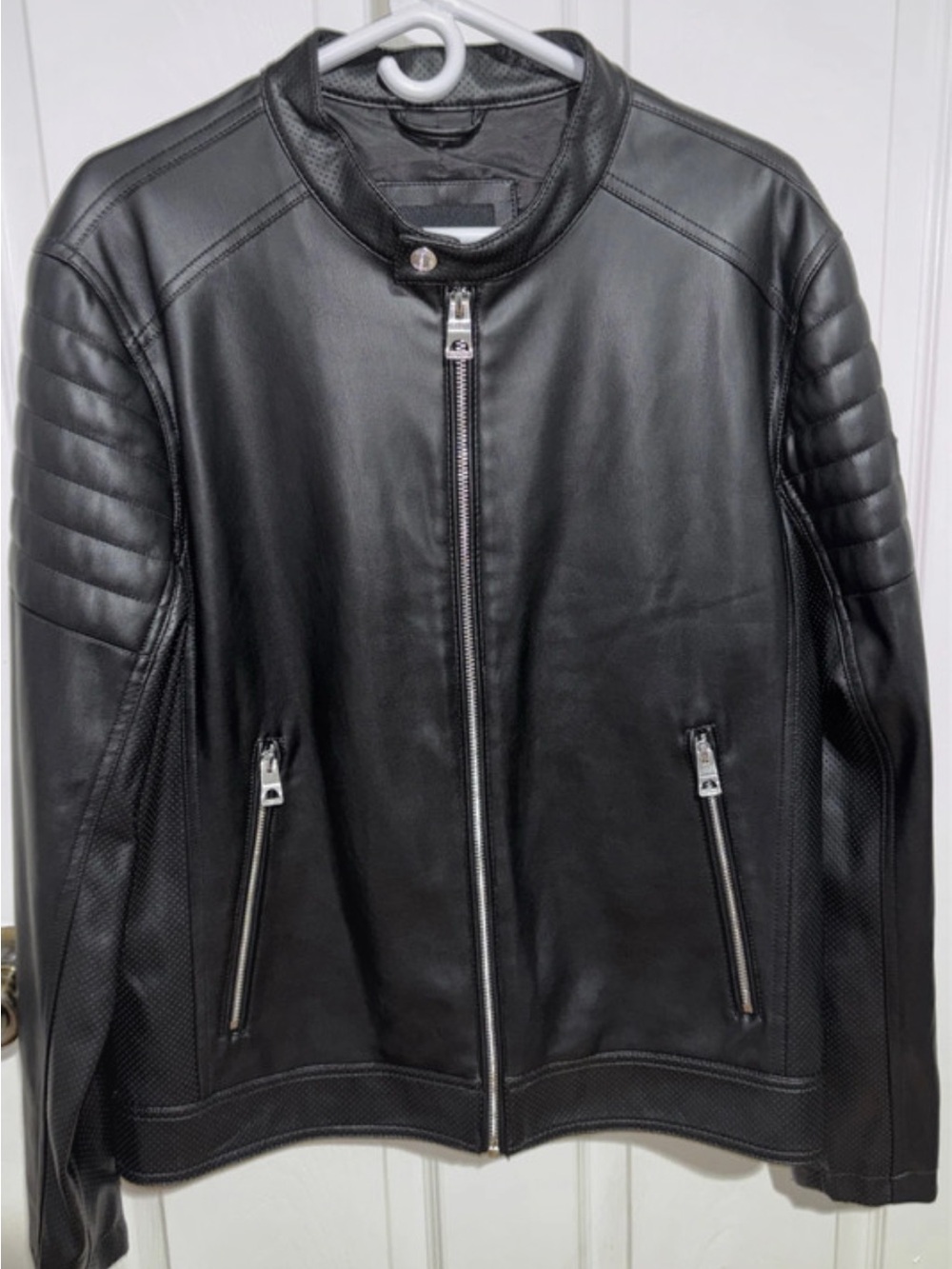 Guess Men's Faux Leather  Jacket